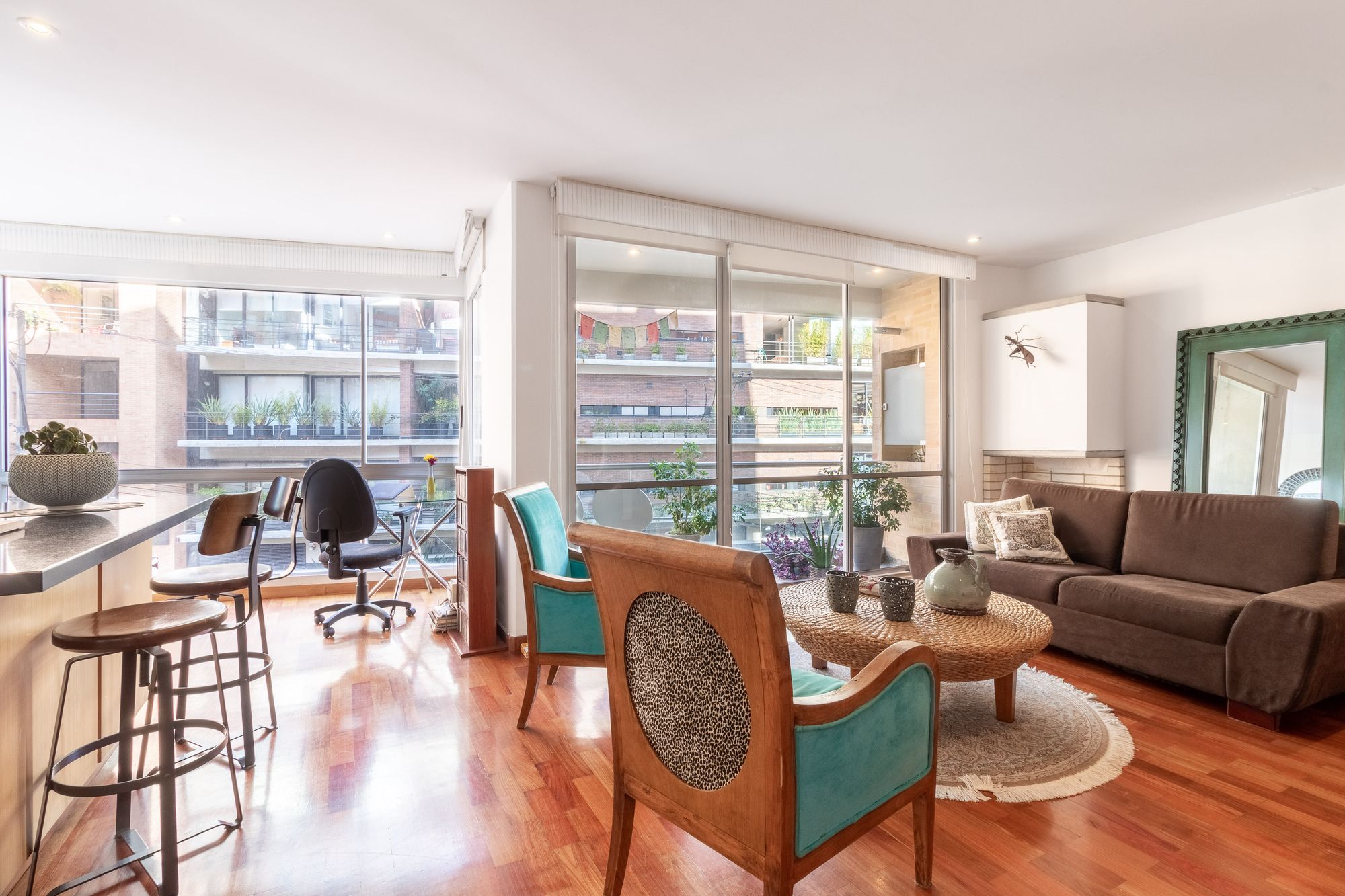 Apartamento en arriendo en Chapinero, Bogotá - 3 Habitaciones, 104m2